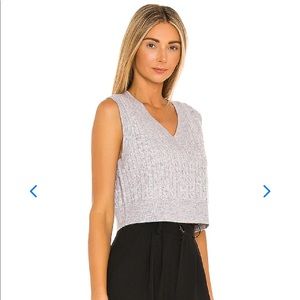 Lovers and friends Cropped Cable Sweater